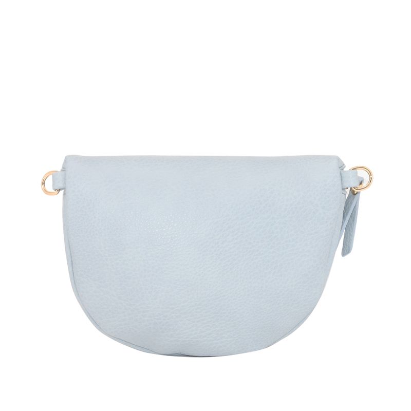 PEPPER bumbag med mønstret rem - lys blå