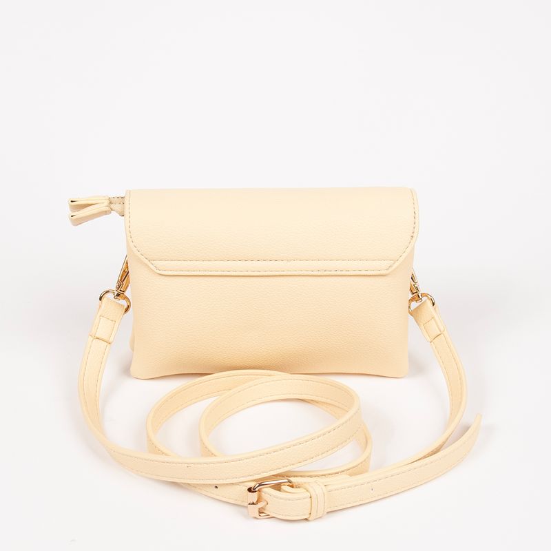 DANIELLE clutch gul pastel i imitert skinn