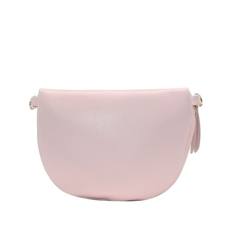 PEPPER bumbag med mønstret rem - lys rosa