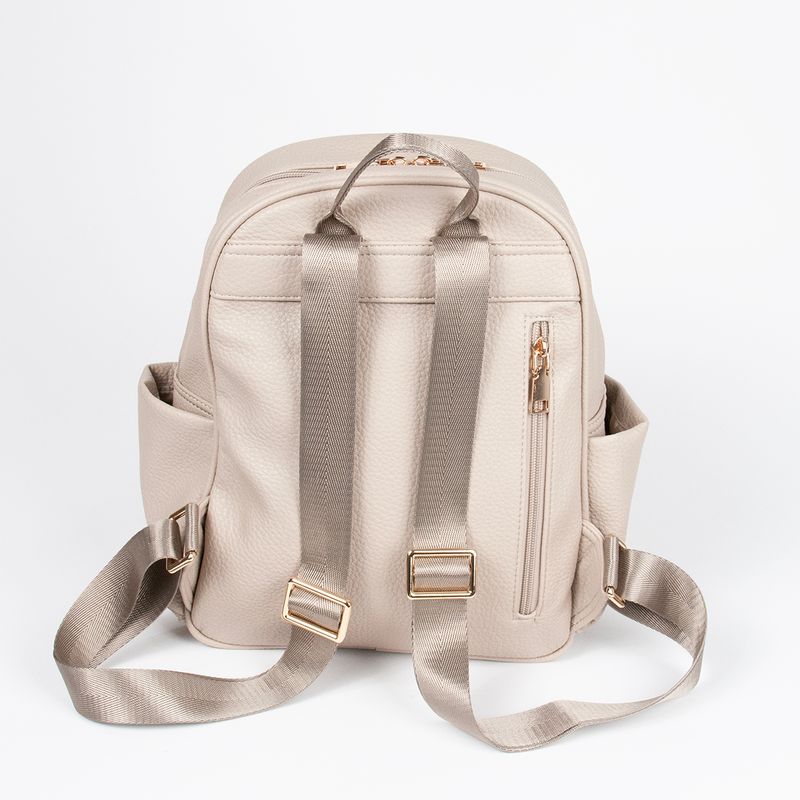 Kairo ryggsäck i imiterat skinn beige
