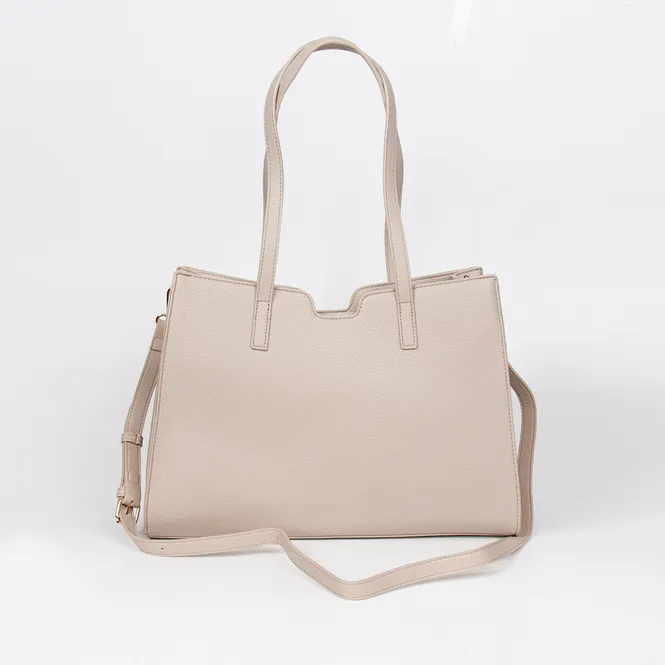 Hovedbilde INE shopper - beige - romslig veske i tidløst ...