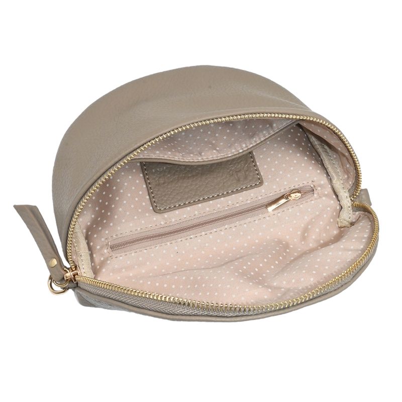PEPPER bumbag med mønstret rem - beige