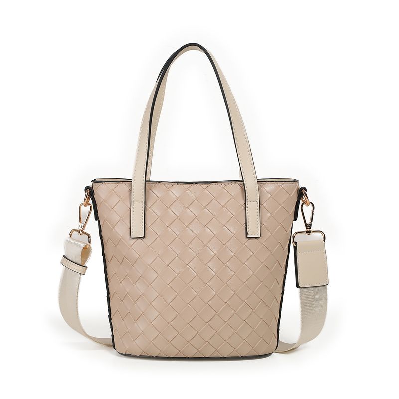 Ivy mini shopper - beige - kompakt og stilren veske