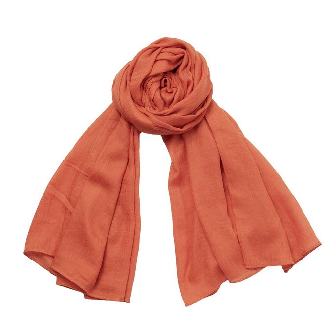 Huvudbild Scarf i modal - rostfärgad