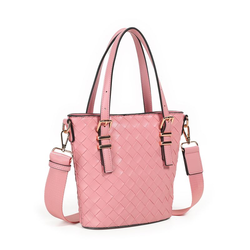 Ivy mini shopper - rosa - kompakt og stilren veske