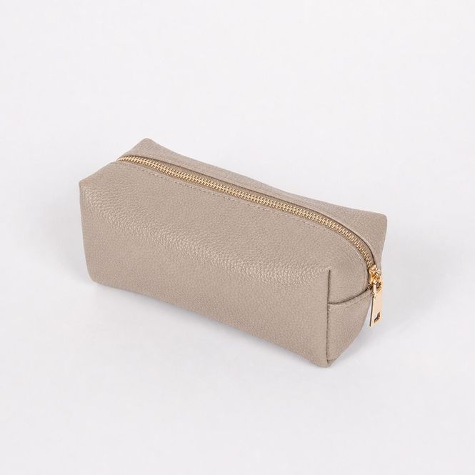 Hovedbilde Makeup bag i imitert skinn beige