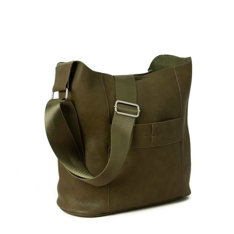 Anna stor crossbag - mørk oliven
