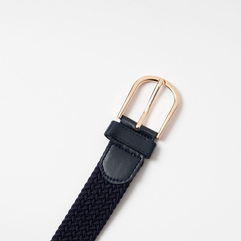 Strikkbelte, gull - marine