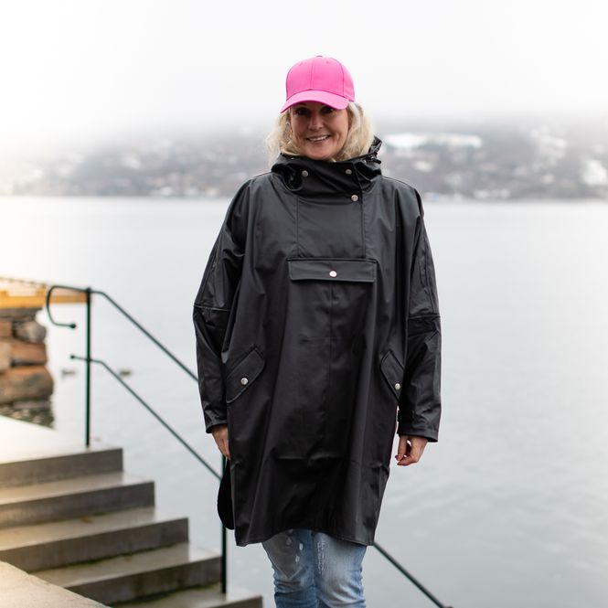 Hovedbilde Regnponcho - svart