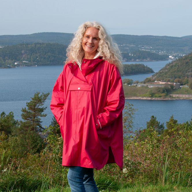 Hovedbilde Regnponcho - rosa