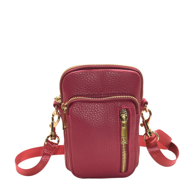 IDA mobilbag - mørk rosa