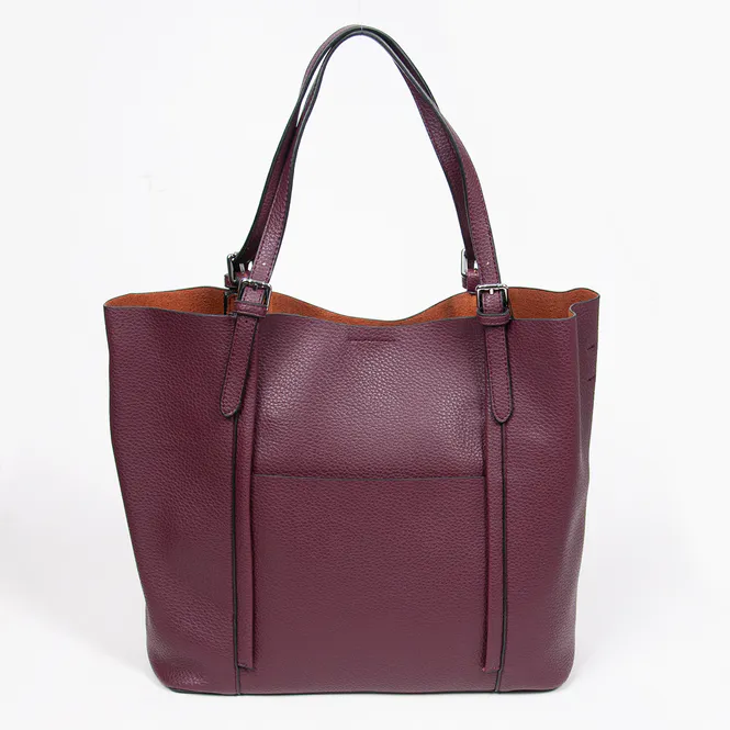 Hovedbilde Hilde shopper veske burgunder - stor tote i ...