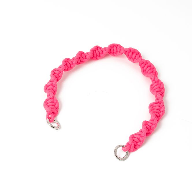 Hovedbilde Kort skulderrem makrame - rosa