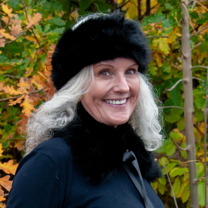 Hovedbilde Pannebånd i fuskpels svart