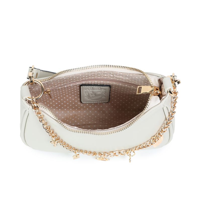 FIE Clutch med charmslenke - beige