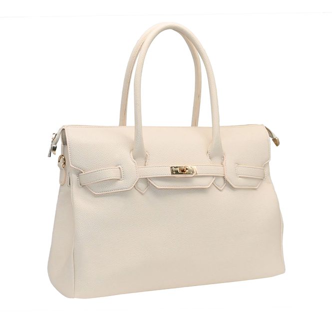 Hovedbilde Hampton shopper beige - klassisk skulderveske i ...