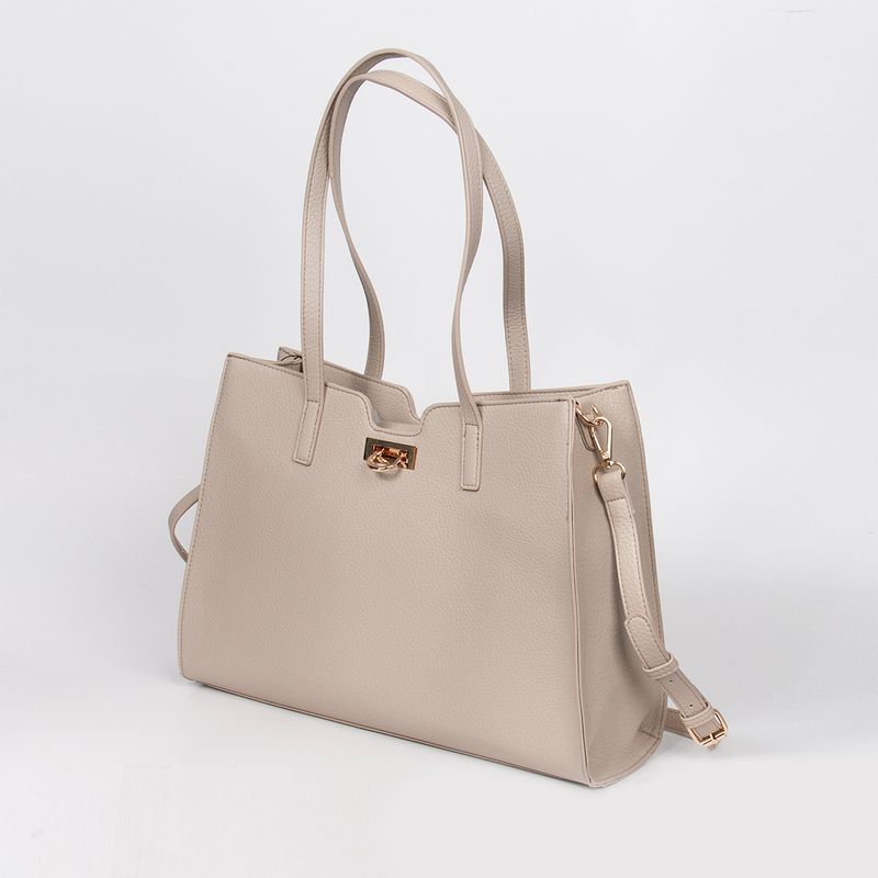 INE shopper - beige - romslig veske i tidløst design