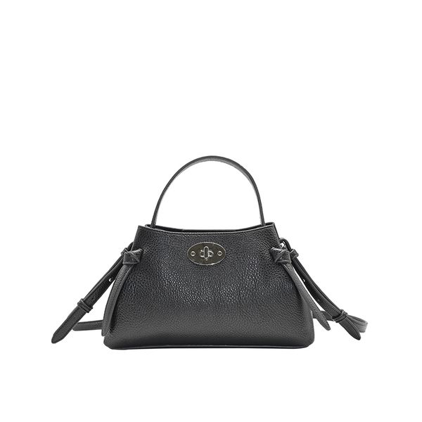 Hovedbilde Hermine Svart veske i imitert skinn med vri-lås - ...