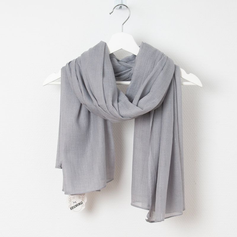Scarf i modal - ljus grå