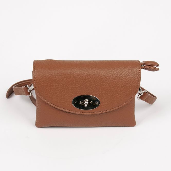 Hovedbilde DANIELLE clutch sølvfarget cognac