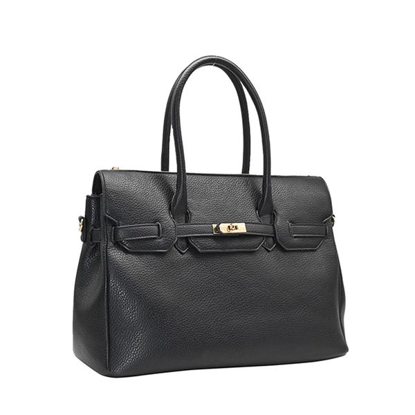 Hovedbilde Hampton shopper svart - elegant skulderveske i ...