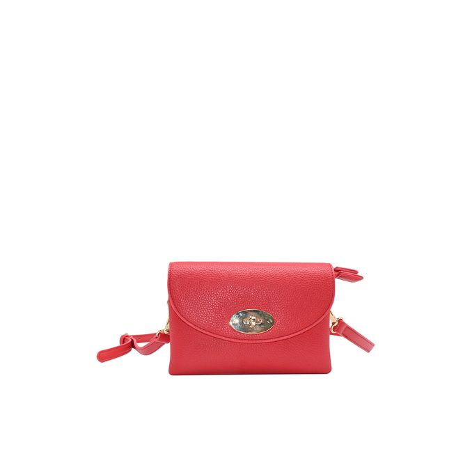 Huvudbild DANIELLE clutch röd i imiterat skinn