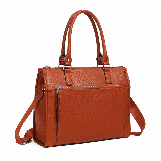 Hovedbilde CATHRINE shopper i imitert skinn, cognac