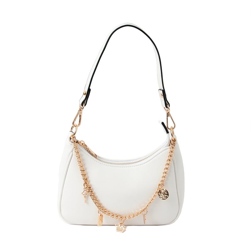 FIE Clutch med charmslenke - hvit