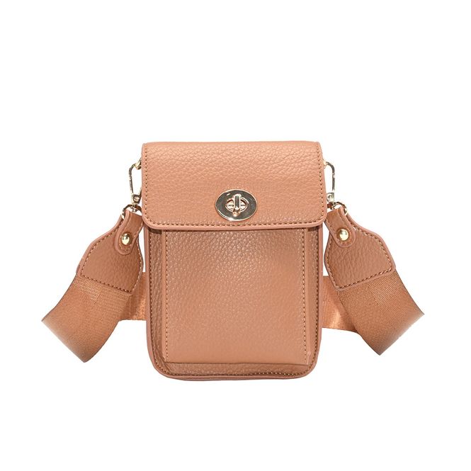 Hovedbilde Ilja mobilbag - cognac - kompakt og stilren veske