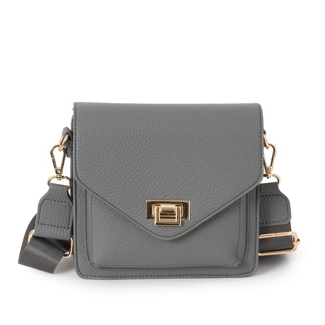 Hovedbilde DUBLIN clutch med clipslås - grå