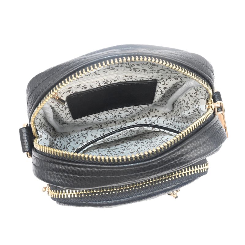 LEVI citybag med mønstret rem - svart