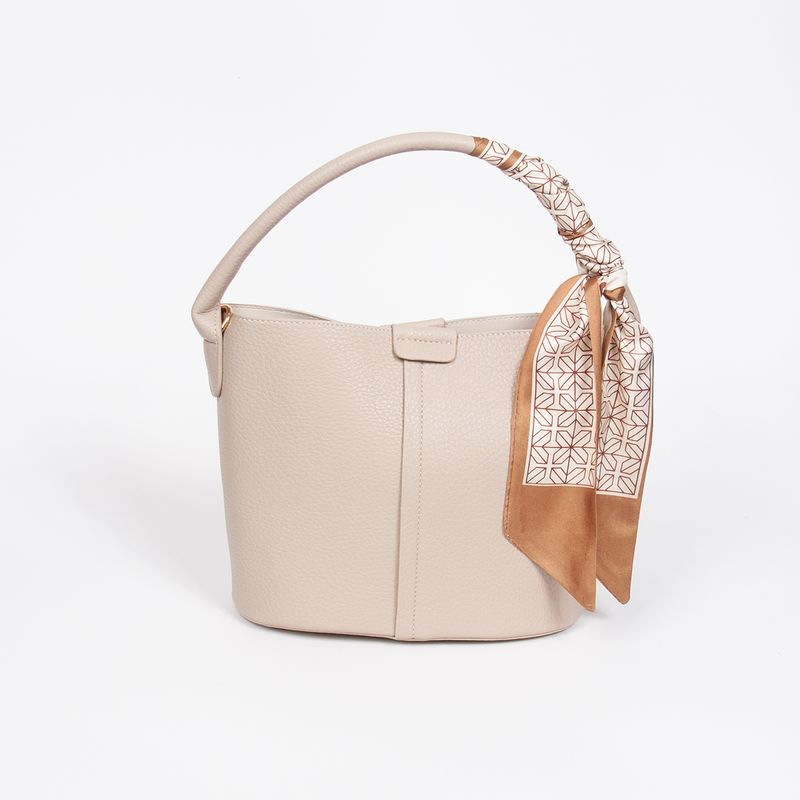 Ibelin liten bucketbag - beige - feminin veske med tidløs form