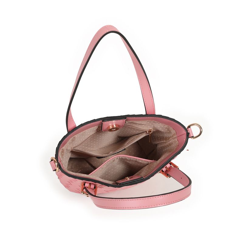 Ivy mini shopper - rosa - kompakt og stilren veske