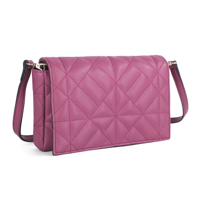 NANNA waffel clutch - mørk rosa