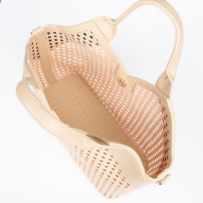 Hovedbilde Inez shopper - beige - romslig og lett veske