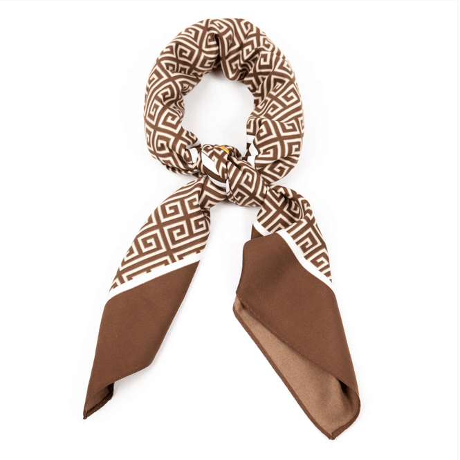 Huvudbild Mönstrad scarf i silk look – elegant ...